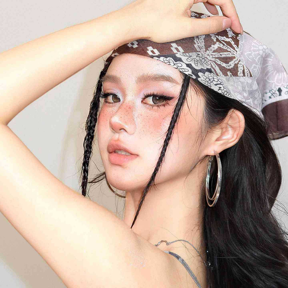 Women's Vintage Patchwork Bandana Headscarf - image 5