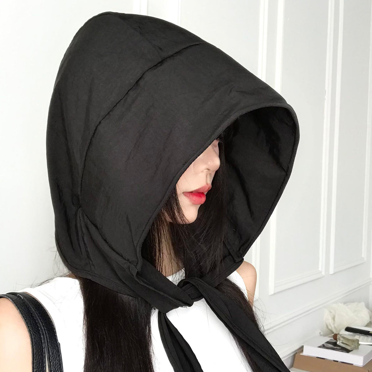 Women's 2-in-1 Cotton Hood Hat & Crossbody Bag - image 3