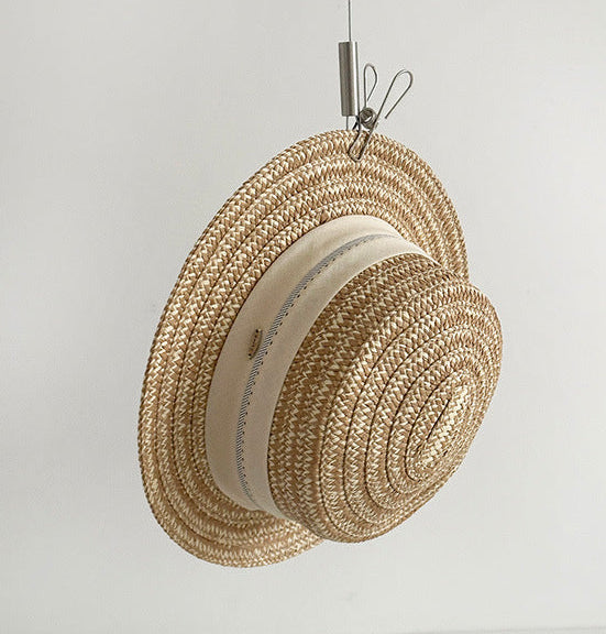 Women's Woven Straw Boater Sun Hat - image 4